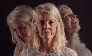 An older woman experiencing bipolar disorder, showing that genetics can partially cause bipolar.
